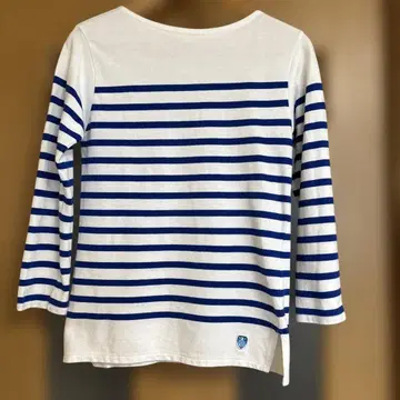 ORCIVAL 오르치발 파랑 x 화이트 보더 긴팔 T셔츠 사이즈 1