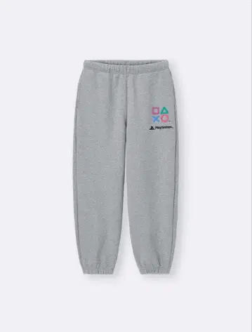 GU PlayStation 헤비웨이트 스웨트 팬츠 그레이 프레스트