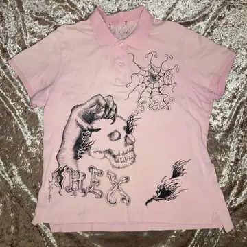 페인트 폴로 T셔츠/goth, mcbling, 리메이크