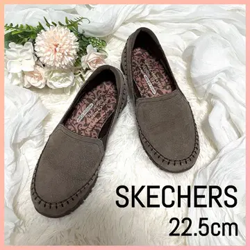 [ 컨디션 최상 ] 스케쳐스 로퍼 슬립온 모카신 브라운 22.5
