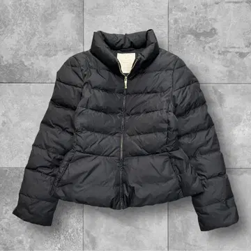 새상품급 케이트 스페이드 페플럼 다운 자켓 M 블랙 A라인 짧은 기장