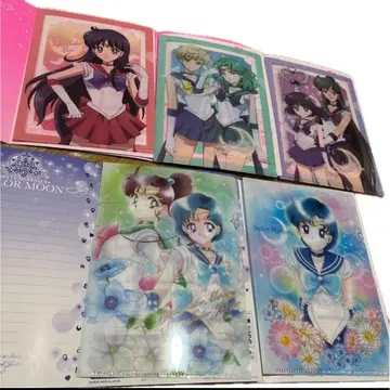 25주년 세일러문 A5 클리어 파일 5장 세트