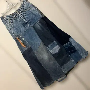 앞뒤 교체 자유 데님 리메이크 스커트