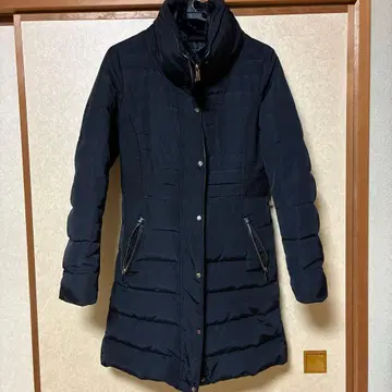 ZARA BASIC 여성용 다운 자켓 네이비 컬러