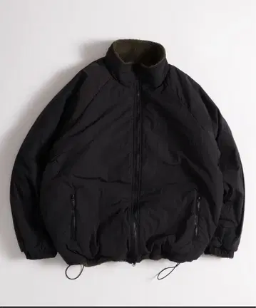 블랙 올리브 리버서블 패딩 블루종 뮤에타