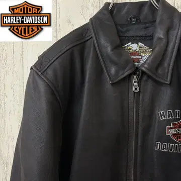 [ 초레어 ] 할리데이비슨 가죽 자켓 라이더 자켓 자수