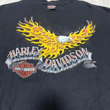 Harley-Davidson 90s 티셔츠 XL 플레임 이글