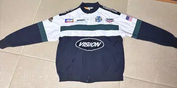 VISION 나일론 자켓 네이비/화이트