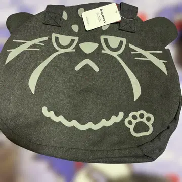 mof manul 고양이 얼굴 토트백 F 사이즈