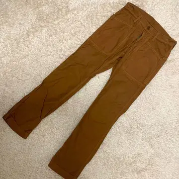 [ 고품질 ] ABAHOUSE 코튼 워크 팬츠 카멜 사이즈 1 일본제