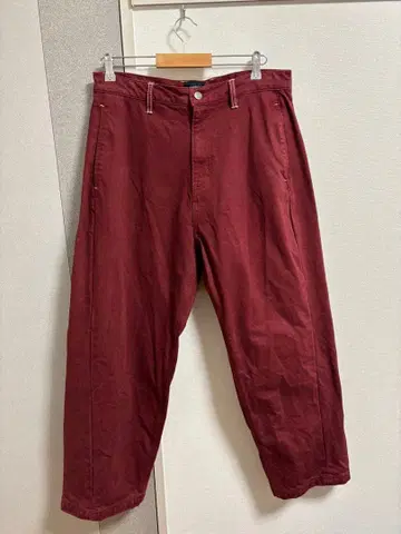 HUF TOTAL ECLIPSE 배기 팬츠 34 레드 배기