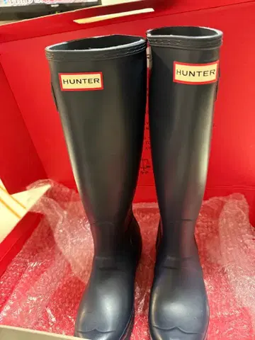 헌터 오리지널 장화 네이비 37