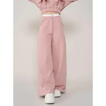 다리치 Darich 허리 레이스 맨투맨 롱팬츠