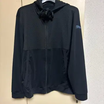 PUMA 메쉬 후드티 블랙 사이즈 L 새상품급