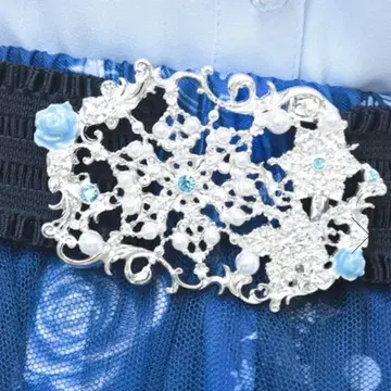 axes femme 스노우 로즈 설장미 모티브 밴딩 벨트 kawaii