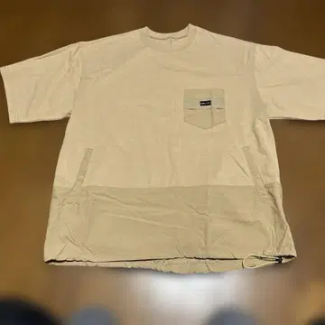 DEAR LAUREL 베이지 T셔츠 유행하는 오버 사이즈!