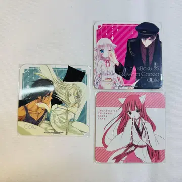 요호 x 보쿠SS 콜라보 카페 코스터 후지와라 코코아 마호아쿠 3장 세트