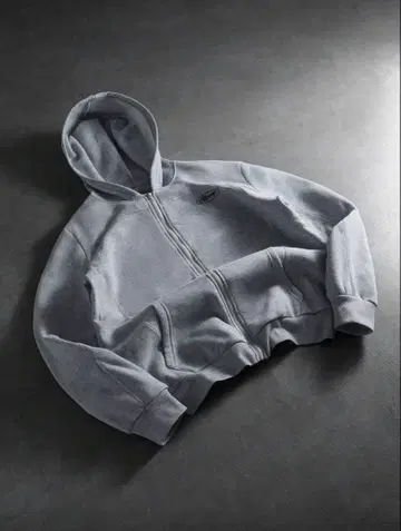 S 사이즈 그레이 집업 후드티