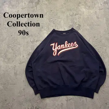 90s 쿠퍼스타운 컬렉션 (2XL 상당) 양키스 맨투맨 * 속기모