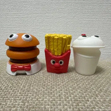 맥도날드 소프트 비닐 피규어 맥/더블 버거/쉐이크/감자