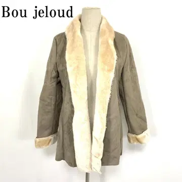 LA9080 택 포함 새상품 부즈루드 무스탕풍 코트 폴리에스테르 38