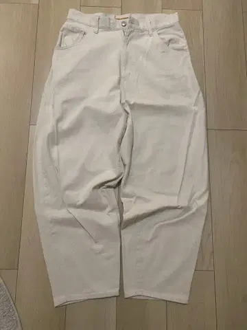 JOURNAL STANDARD 벌룬 데님 와이드 팬츠 L 아이보리