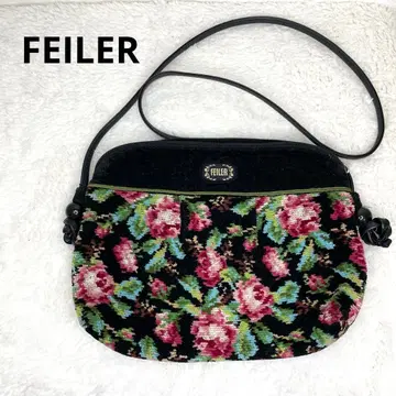 [ 새상품급 ] FEILER 꽃무늬 숄더백