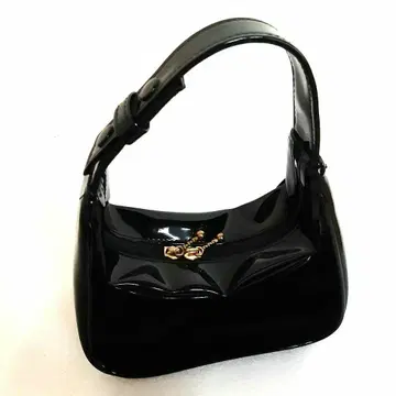 블랙 미니 핸드백