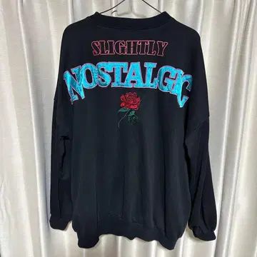 jouetie 블랙 맨투맨 SLIGHTLY NOSTALGIC