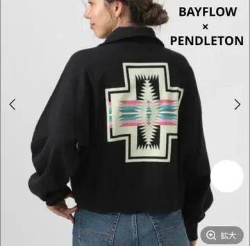 베이플로우 PENDLETON(펜들턴) 별주 리브넥 지퍼 가디건
