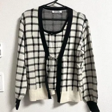 snidel 니트 앙상블 가디건