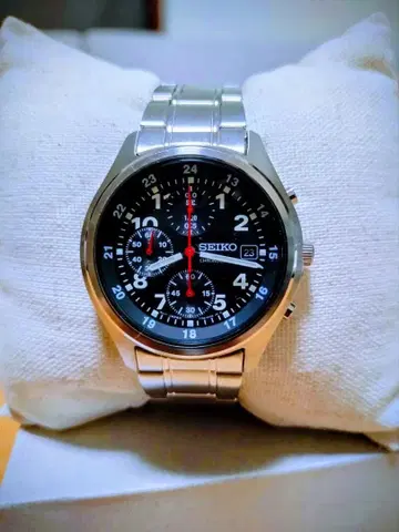 SEIKO 크로노그래프 남성용 손목시계 해외 모델 SNDB31P1