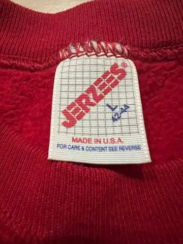 JERZEES 80s USA 제 맨투맨 빨간색
