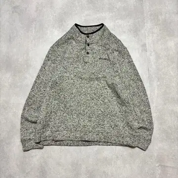Eddie Bauer 에디 바우어 헨리넥 맨투맨 멜란지 그레이 구제 의류