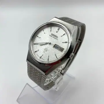 SEIKO 킹 쿼츠 실버 다이얼 9723-8000 작동 정지 정크