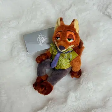 디즈니 스토어 플러시 키체인 닉 와일드