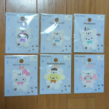 산리오 와펜 6세트