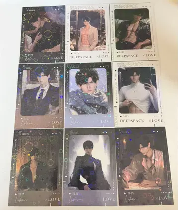 연애와 심공 레이 포토 카드 9점