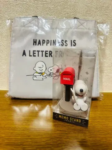 PEANUTS 스누피 메모 스탠드 & 백
