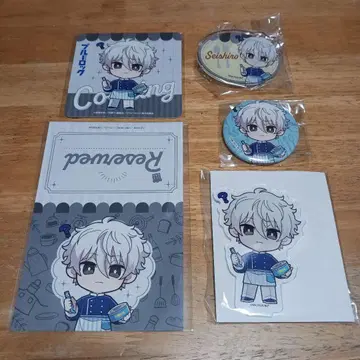 나기 세이시로 쿠킹 ver. 아크릴 스탠드 캔뱃지 5종 블루 록