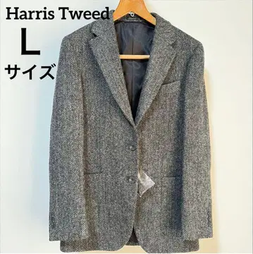 한정 가격 [ 새상품 ] 해리스 트위드 자켓 그레이 L 사이즈