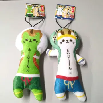 늘어나는 고양이 아사쿠사 풍신&뇌신 2체 세트