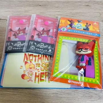 [미개봉] 주토피아 닉 마스코트 키링 등 4점 일괄