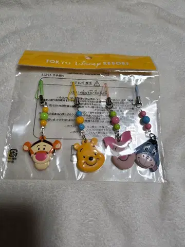 디즈니 캐릭터 스트랩 4개 세트