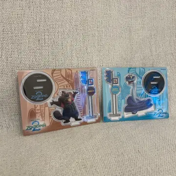 Happy 복권 주토피아2 G상 J상 아크릴 스탠드 지퍼백