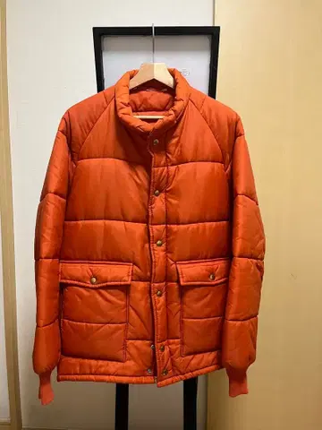 70s kinglouie 다운 자켓 vintage 유니티켓 오렌지