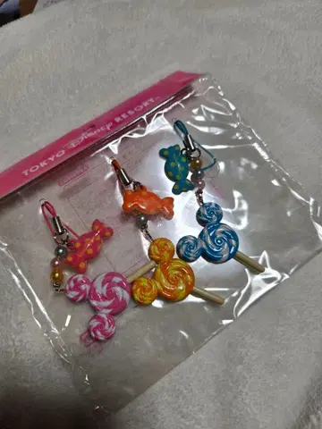 미키 모양 캔디 스트랩 3개 세트