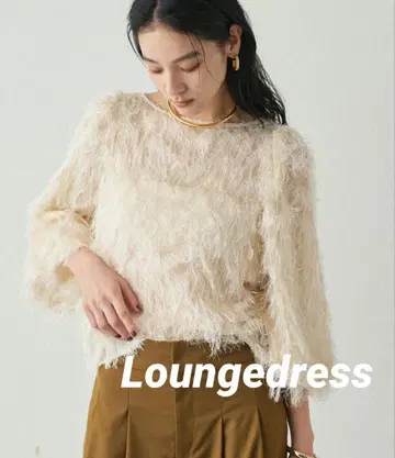 [택 포함 새상품] 라운지 드레스 자카드 페더 블라우스