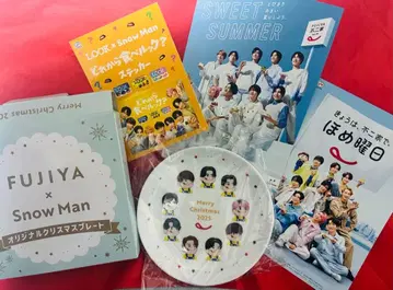 SnowMan 후지야 크리스마스 케이크 특전 플레이트 덤 포함