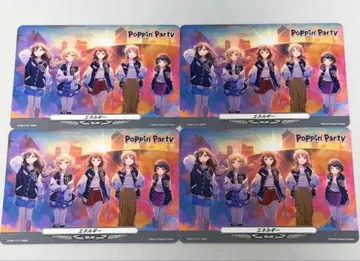 Poppin'Party PR 카드 에너지 4장 세트